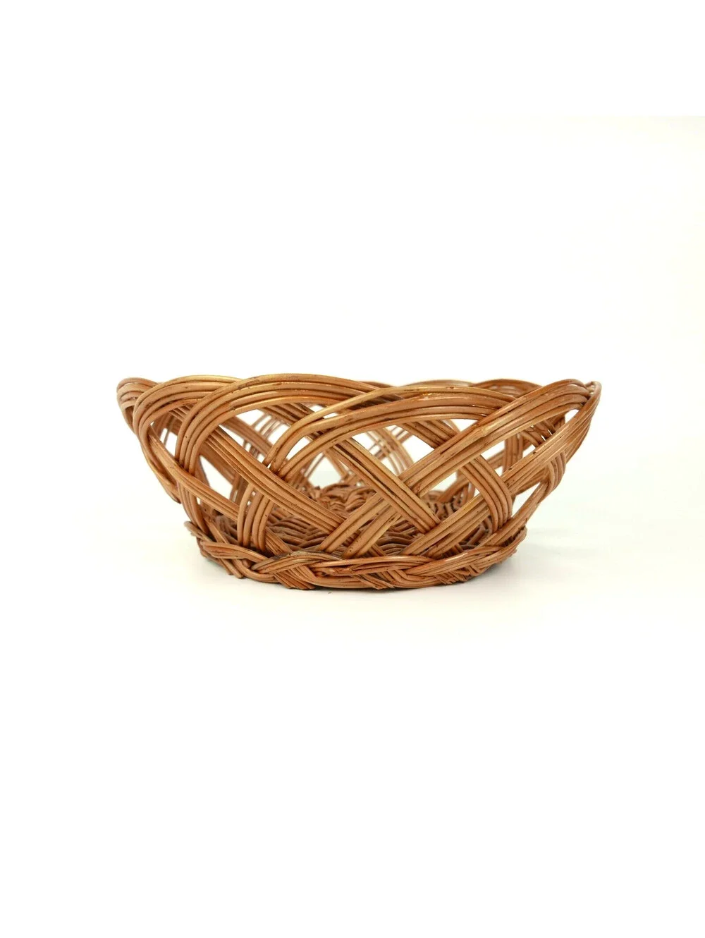 Vintage Woven Wicker Basket 9